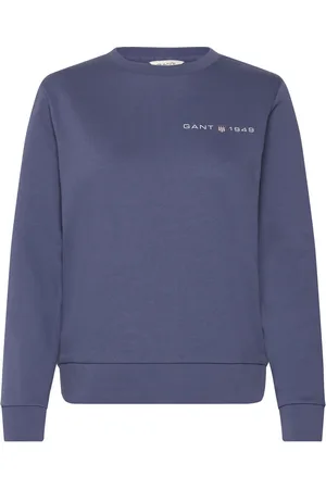 GANT Reg Printed Graphic C-Neck Blue