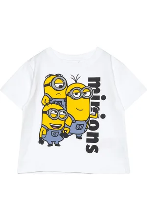 NAME IT Nmmjule Minions Nreg Ss Top Box Sky White