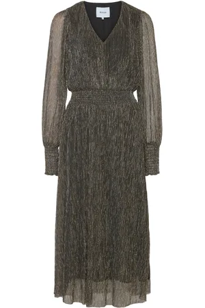 Minus Msmavena Long Sleeve Midi Dress Black