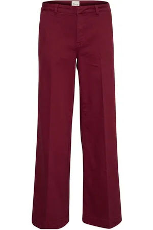 My Essential Wardrobe Laramw 149 Wide Pant Burgundy