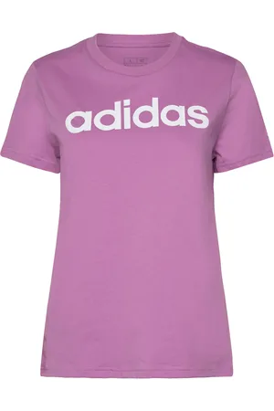 adidas Essentials Slim Logo T-Shirt Purple