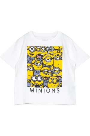 NAME IT Nmmjule Minions Nreg Ss Top Box Sky White