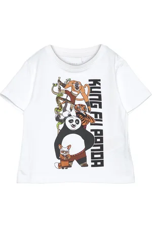 NAME IT Nmmjac Kungfupanda Nreg Ss Top Box Sky White