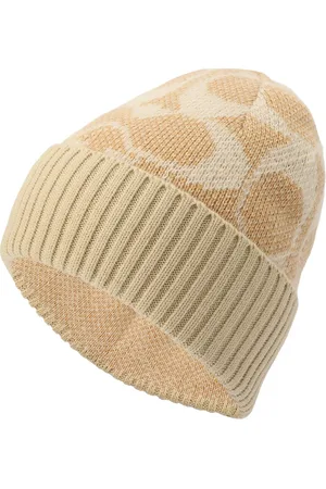Coach Jumbo Signature C Beanie Beige