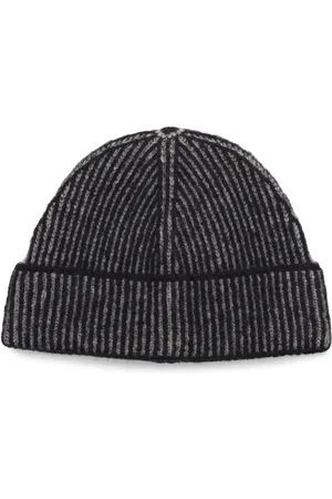 Monki Ribbed Beanie Black
