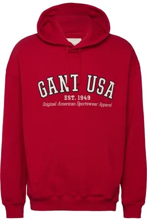 GANT Usa Hoodie Red