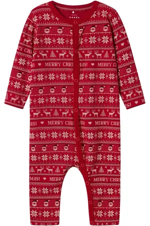 NAME IT Nbnvismas Ls Nightsuit Red