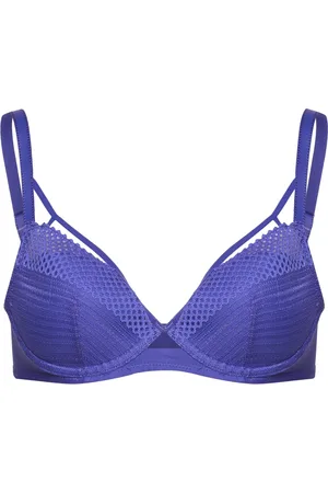 Chantelle Pulp Play T-Shirt Plunge Bra Blue