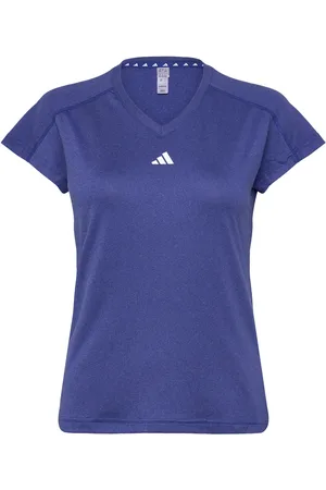 adidas Aeroready Train Essentials Minimal Branding V-Neck T-Shirt Blue