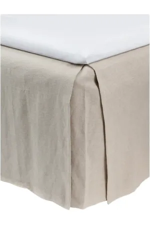 Himla Miramar Bed Skirt Beige