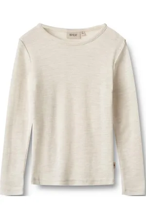 WHEAT Wool T-Shirt L/S Alfie Cream