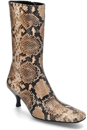 Filippa K Square Toe Ankle Boots Brown
