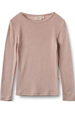 WHEAT Wool T-Shirt L/S Alfie Pink