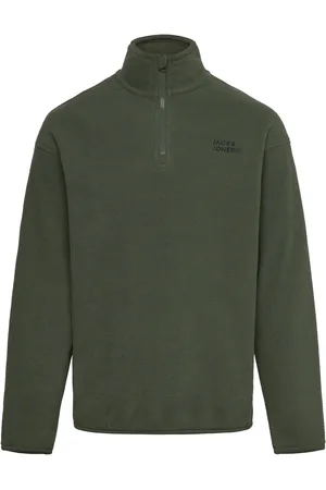 JACK & JONES Jjecorp Logo Fleece Quarter Zip Jnr Green Jack & J S