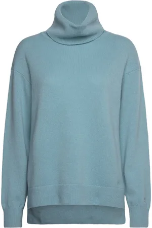 Filippa K Relaxed Turtle-Neck Sweater Blue