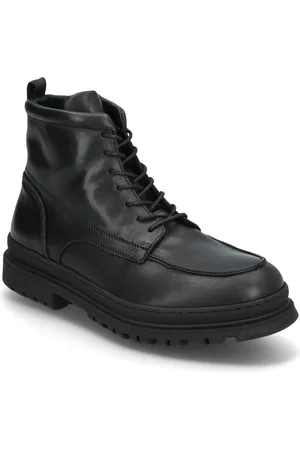 Bianco Biagrant Moc Toe Lace Up Boot Tumbled Leather