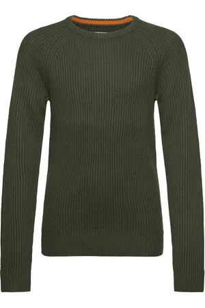 JACK & JONES Jjpannel Knit Crew Neck Aw24 Jnr Green Jack & J S