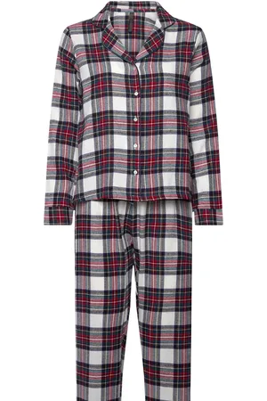 Hunkemöller Pj Flannel Twill Check Red