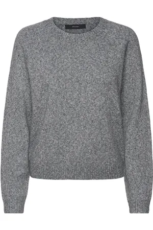 VERO MODA Vmdoffyshine Ls O-Neck Blouse Rep Noos Grey