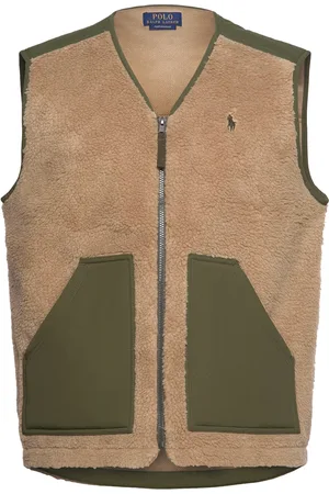 Ralph Lauren Wind-Blocking Hybrid Vest Brown