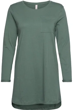 Hunkemöller Nightie Ls Pocket Green