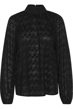 Kaffe Kasmilla Lace Blouse Black