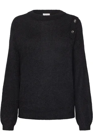 Dante 6 Bruni Fancy Button Sweater Black