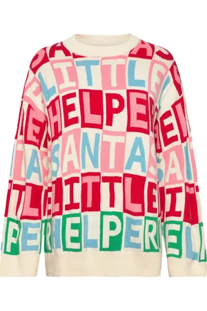 VERO MODA Vmhelper Ls O-Neck Over Pull. Xmas Cream
