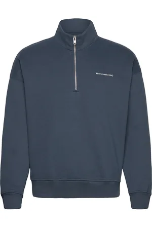 Abercrombie & Fitch Anf Mens Sweatshirts Navy