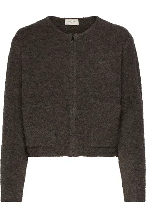 Norr Filine Knit Cardigan Brown