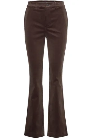 Ralph Lauren High-Rise Corduroy Boot Trouser Brown