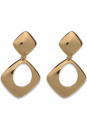 MANGO Geometric Pendant Earrings