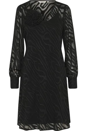 Cream Cryana Dress Black