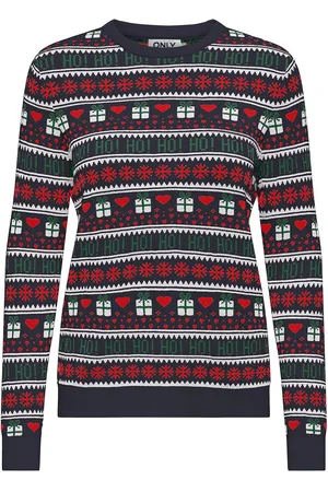 ONLY Onlxmas Present Ls O-Neck Knt Navy