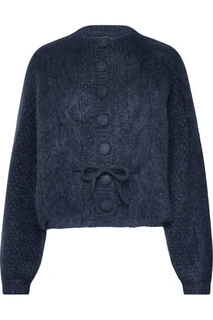 Ella&il Sophia Chunky Cardigan Navy