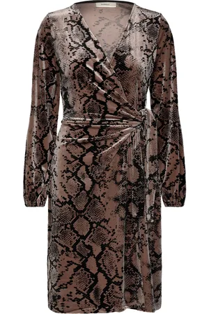 INWEAR Brynniw Goriel Wrap Dress Brown