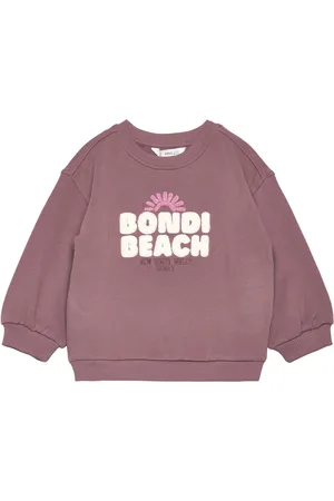 MANGO Embroidered Message Sweatshirt Pink