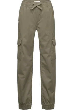 MANGO Cargo Jogger Trousers Green