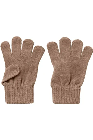 Lil Atelier Nmfnalu Knit Gloves Lil Brown