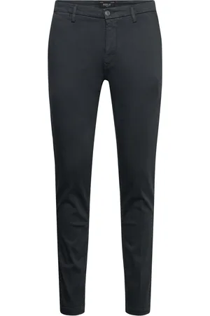 Replay Zeumar Trousers Slim Hyperchino Color Xlite Navy