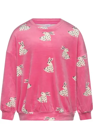 Lindex Sweater Velour Aop Rabbit