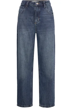 MANGO High-Rise Balloon Jeans Blue