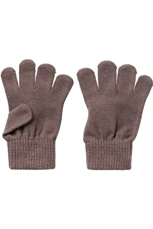 Lil Atelier Nmfnalu Knit Gloves Lil Brown