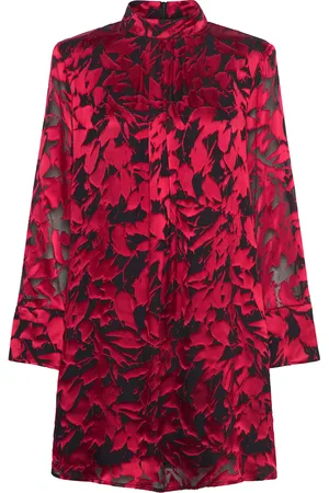 Gestuz Elvagz P Silk Short Dress Red