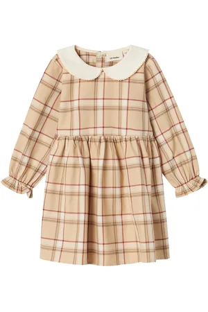 Lil Atelier Nmfsevena Ls Dress Lil Beige