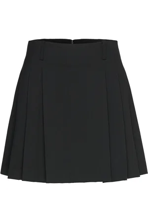 MANGO Pinstriped Pleated Skirt