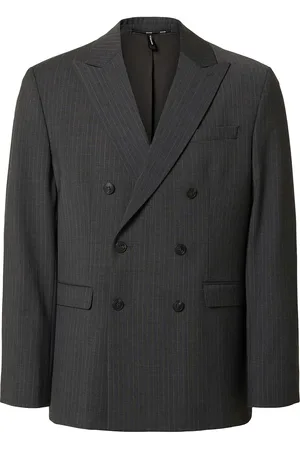 SELECTED Slhreg-Theo Pinstriped Db Blz Flex Grey