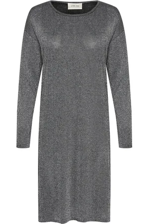 Cream Crjolly Knit Dress Grey