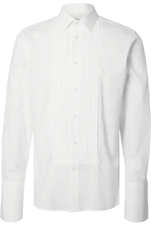 SELECTED Slhslim-Anton Bib Shirts Ls Classic White