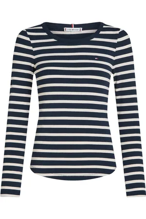 Tommy Hilfiger Slim 5X2 Rib O-Nk Ls Navy